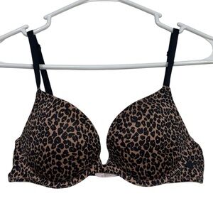 Victoria's Secret 34B Leopard Printed Lightly Lined Demi Bra